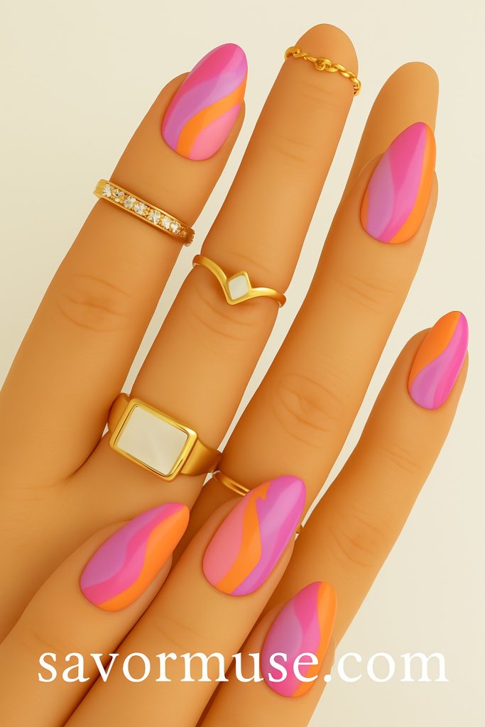 Elegant Summer Almond Nails: Trendy Designs for a Chic Season 25 28 Minimalist almond nails with half-moon detail